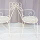 Lot of 6 metal garden seats