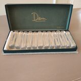 12 porte couteaux cristal de Daum
