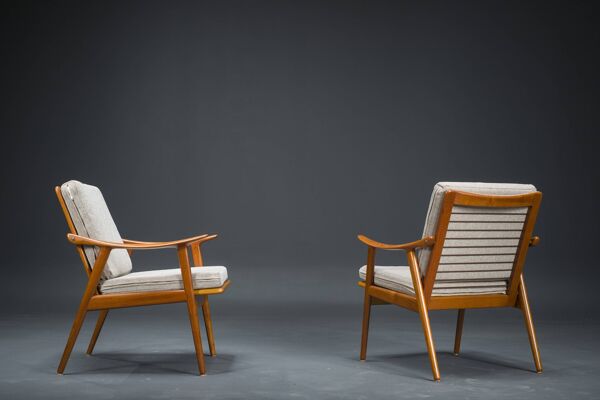 Chaises Modèle 563 par Fredrik Kayser pour Vatne Lenestolfabrikk, Norvège, 1960s, Set de 2