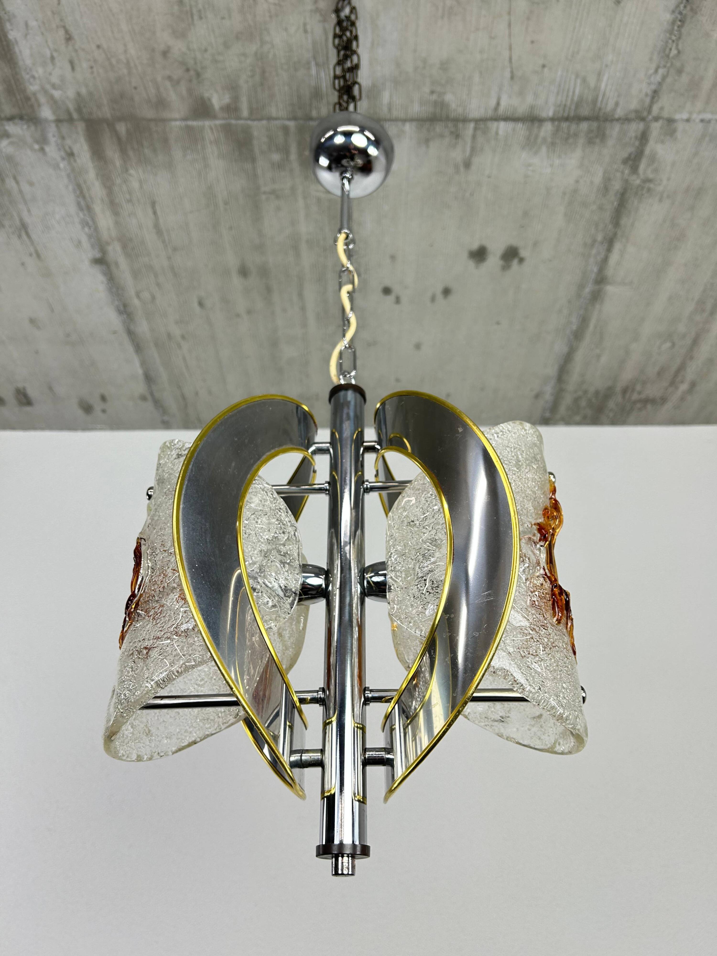 Modern mid-century pendant lamp by Toni Zuccheri for VeArt