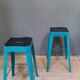 Paire de tabourets de bar industriel