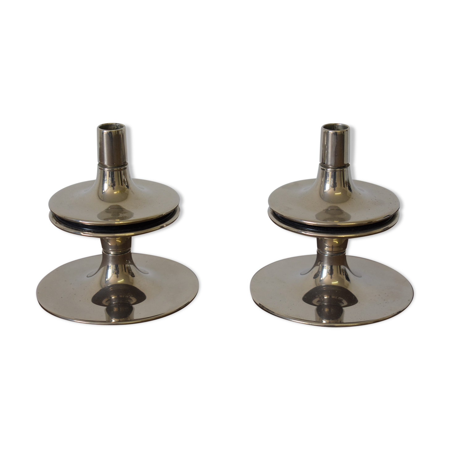 Vintage Nagel candlestick duo