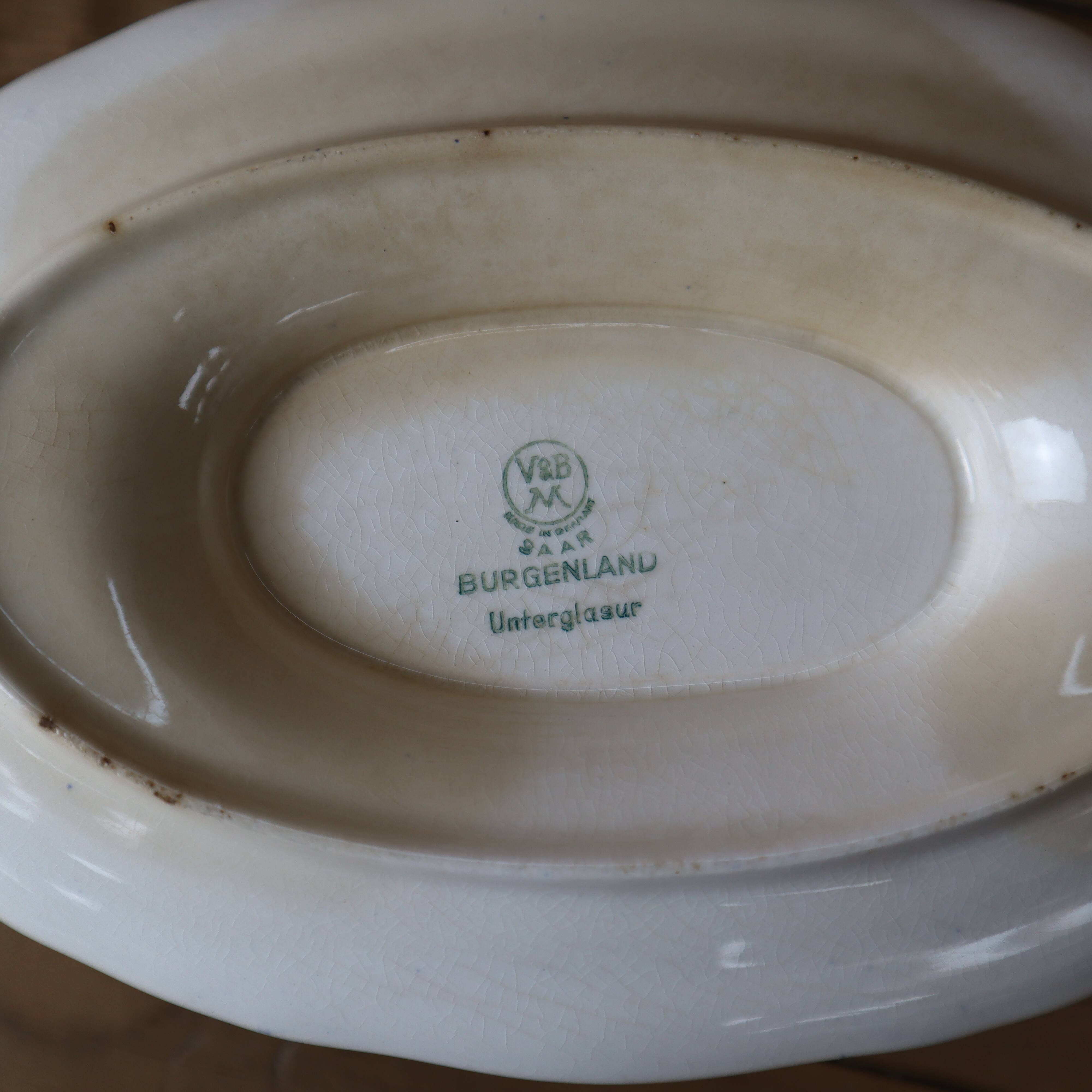 Old villeroy and boch ceramic sauce boat burgenland model