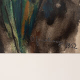 Flower in the Darkness, Aquarelle on Paper, 43 x 63 cm