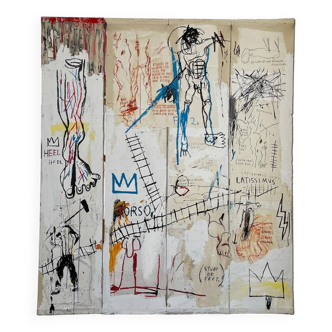 Impression Jean Michel Basquiat, Les grands succès de Léonard de Vinci, sous licence Artestar New York, 1982