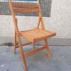 Folding wooden chair