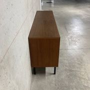 Enfilade moderniste noire et blanche Philippon et Lecoq vintage années 60