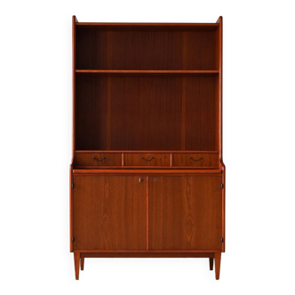 Mahogany bookcase with storage space
