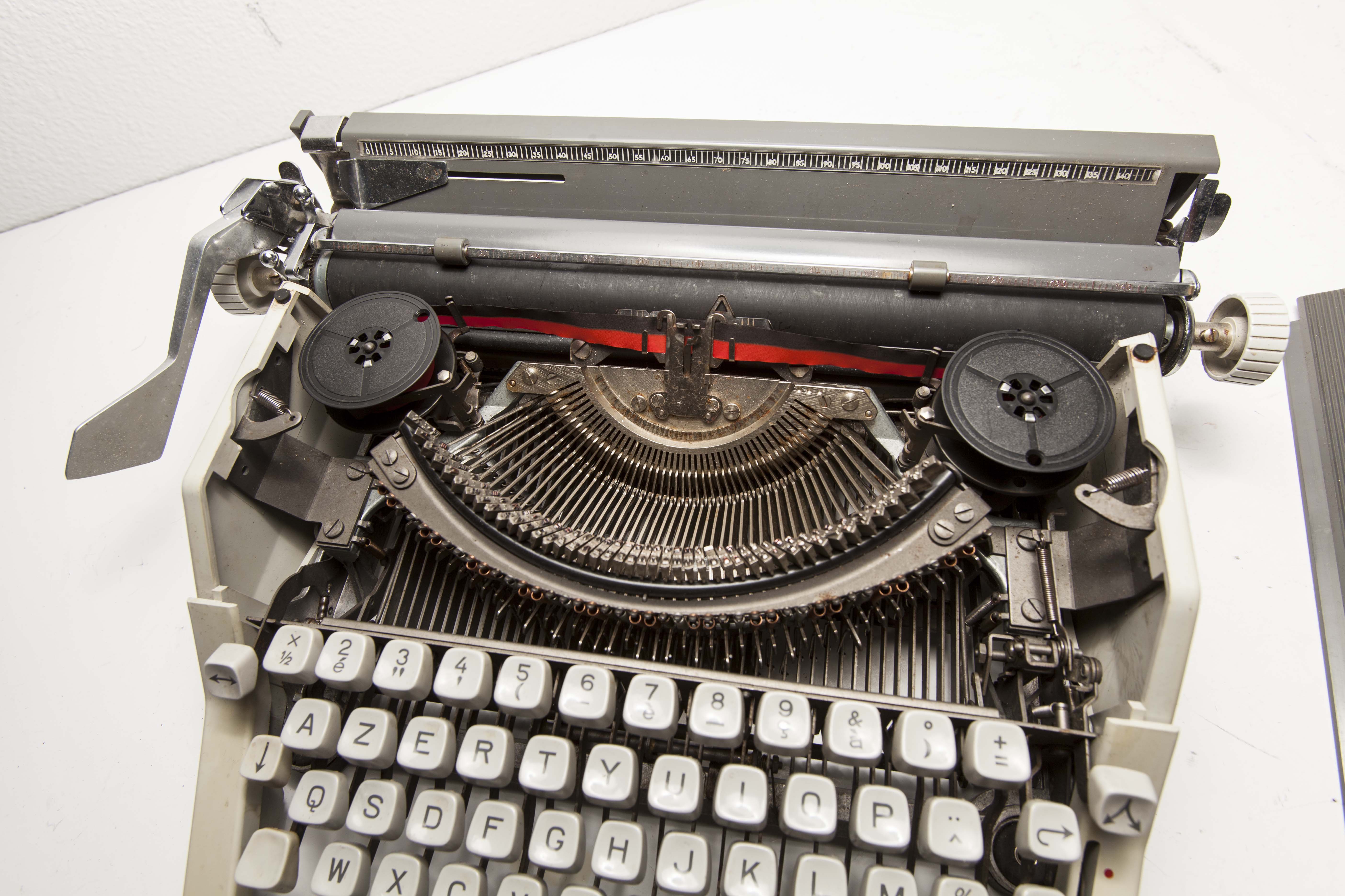 Typewriter Japy Inter with suitcase