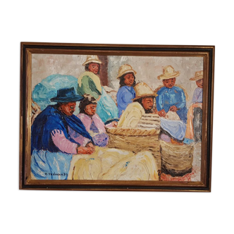 painting "the Bolivians"