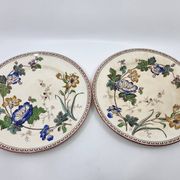 Victorian plate set by Brownfield & Sons model "Texas" England 1880