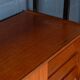 Vintage 20thc italian modular teak wall cabinet c.1960