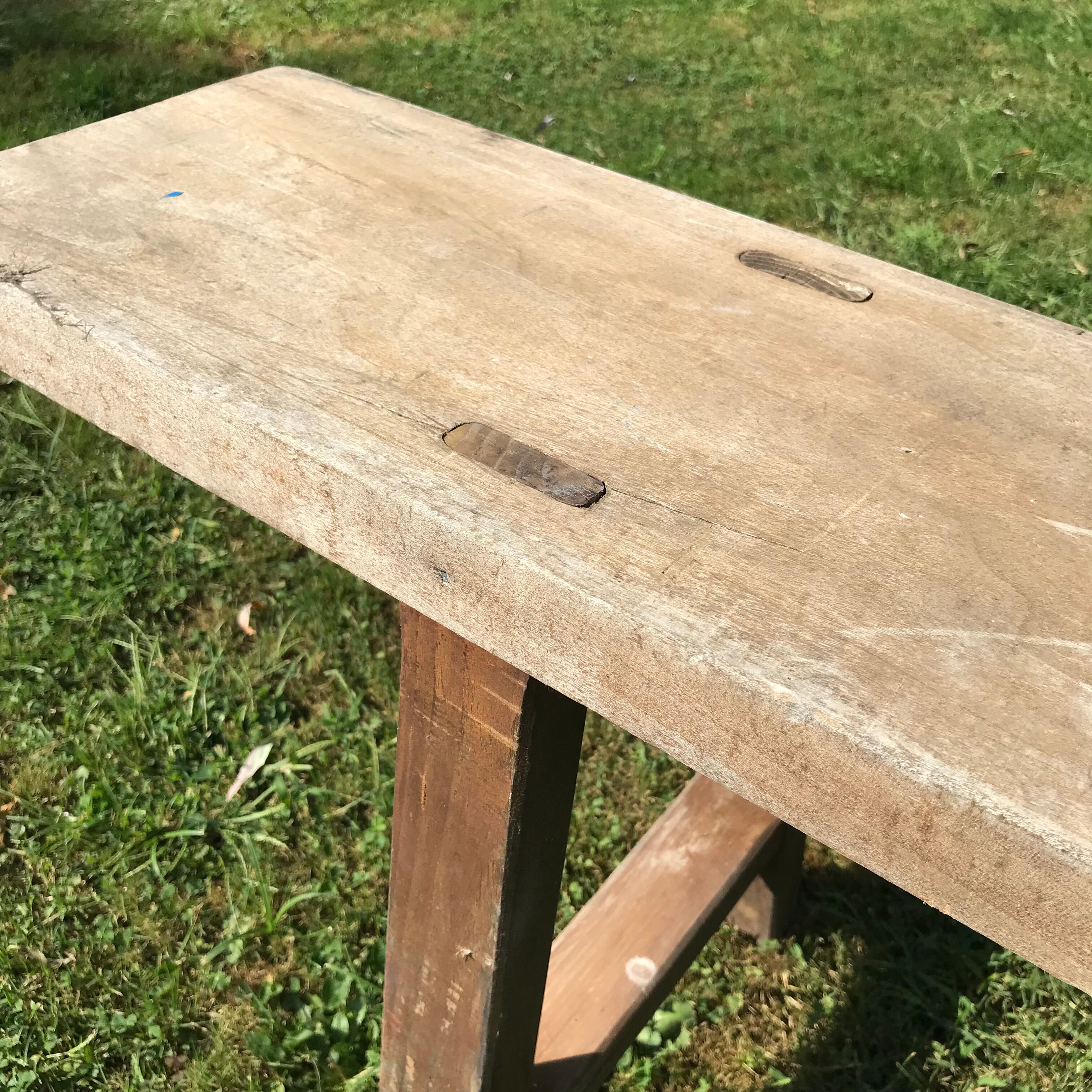 Pair of farm benches