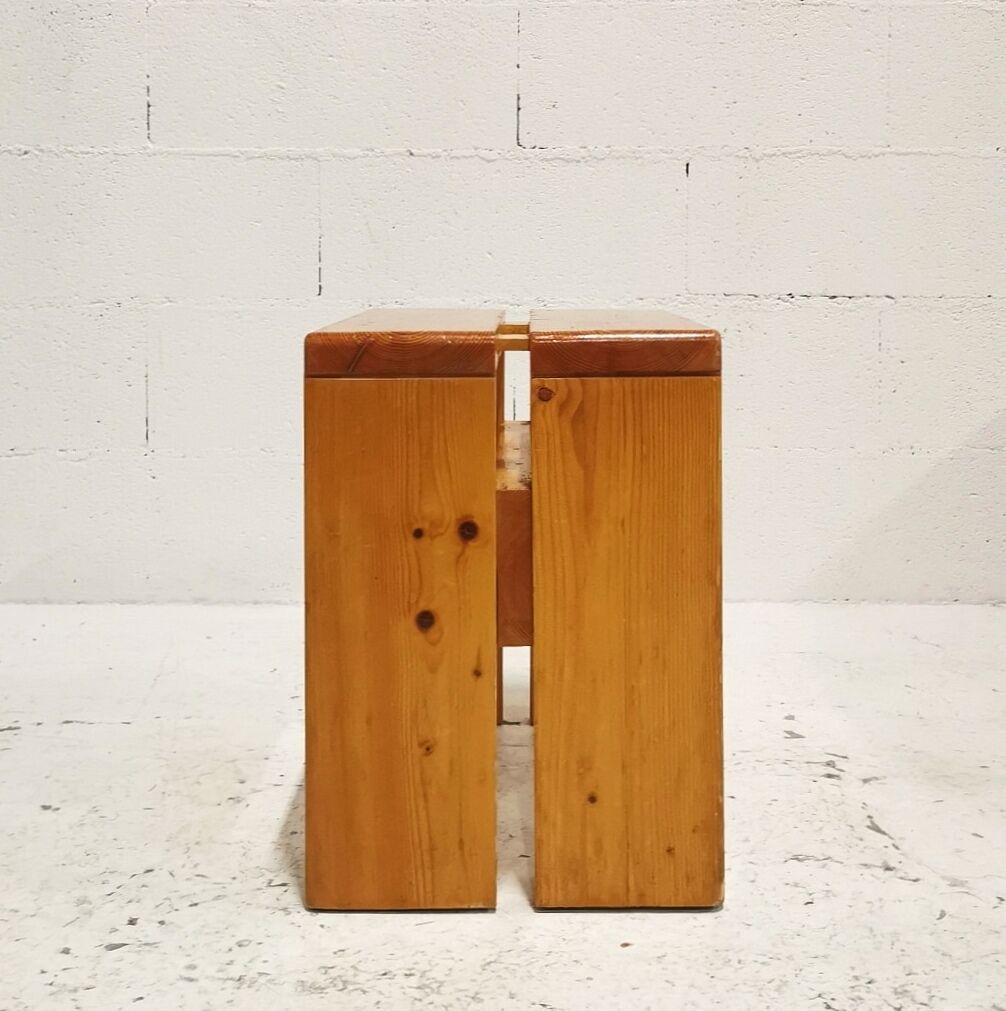 Stool " Les Arcs " by Charlotte Perriand, 1960