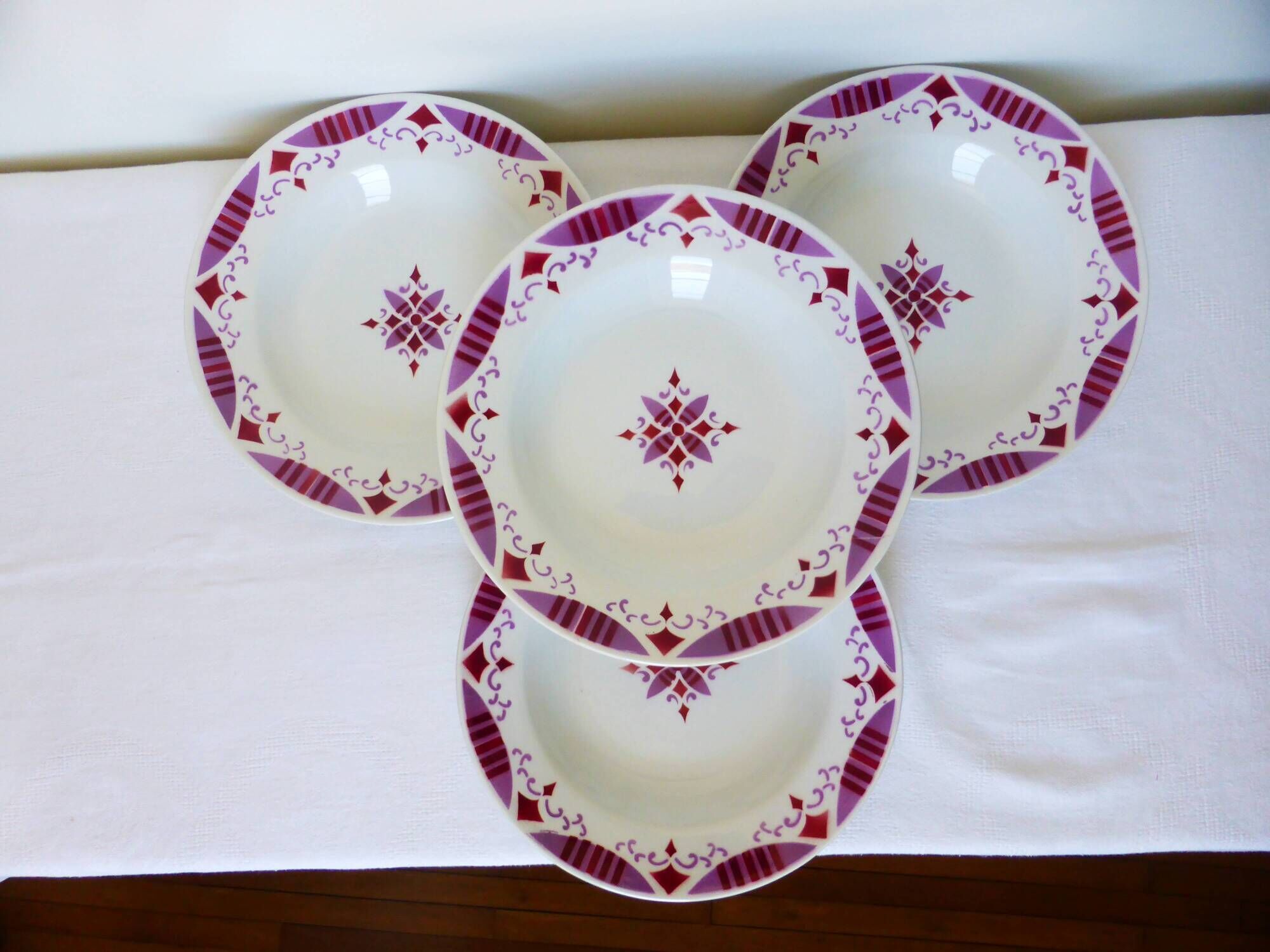 4 deep plates from the Moulin des Loups and Hamage Madeleine 2106203