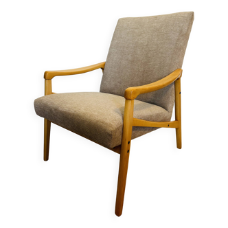 Fully restored Mid Century Armchair by Jiri Jiroutek from Czechoslovakia