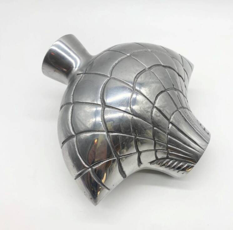 Vase "Coquillage II" / Cast aluminum - 1980s