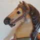 Cheval cabré de manège ou de carrousel forain en bois