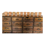 Set of 10 terracotta pots circa 1930 graineterie