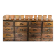 Lot de 10 pots en terre cuite circa 1930 graineterie
