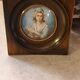Miniature portrait signed XIXth century