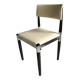 4 x Vintage Dining Table Chairs Chrome Wood 1960s