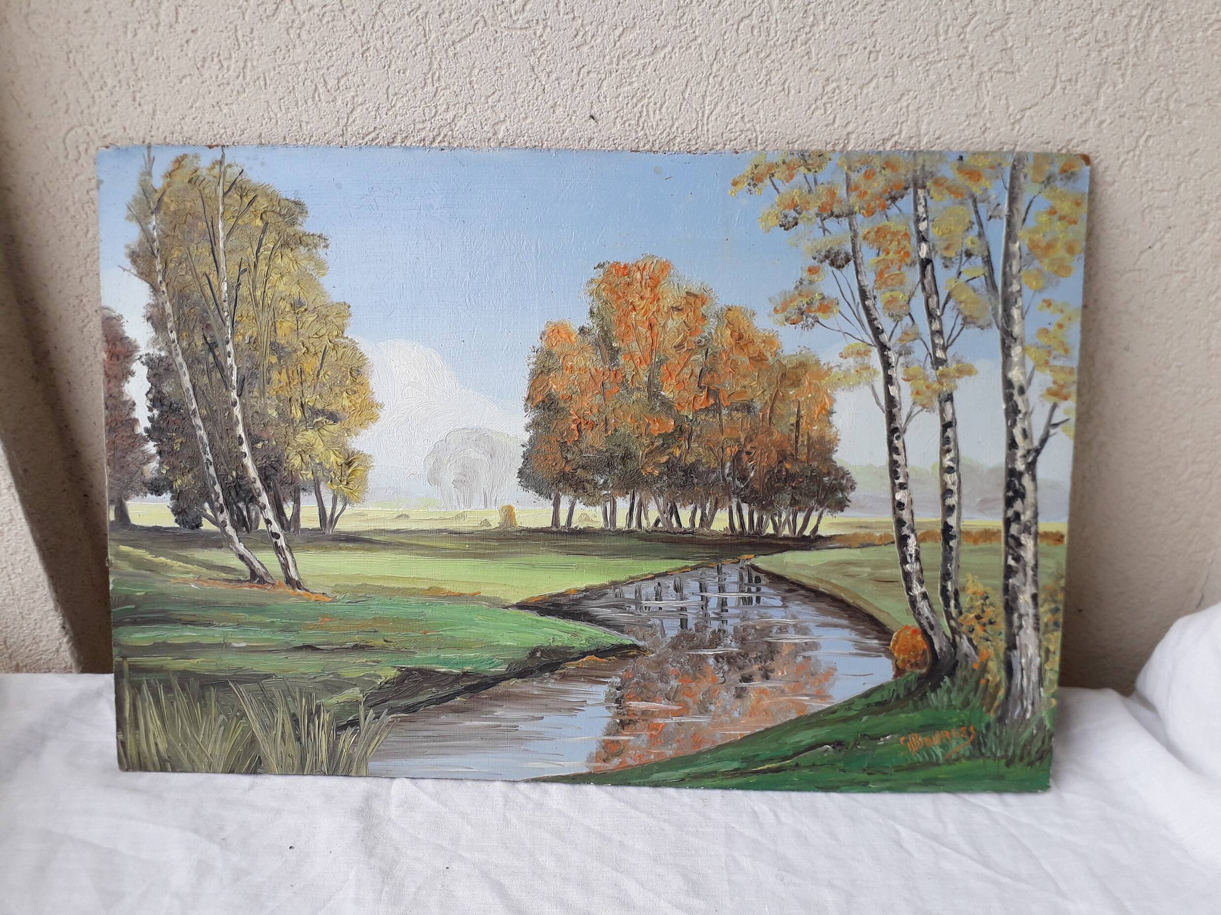 Landscape oil painting