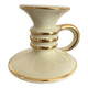 Charmant bougeoir poucier crème et or , années 50