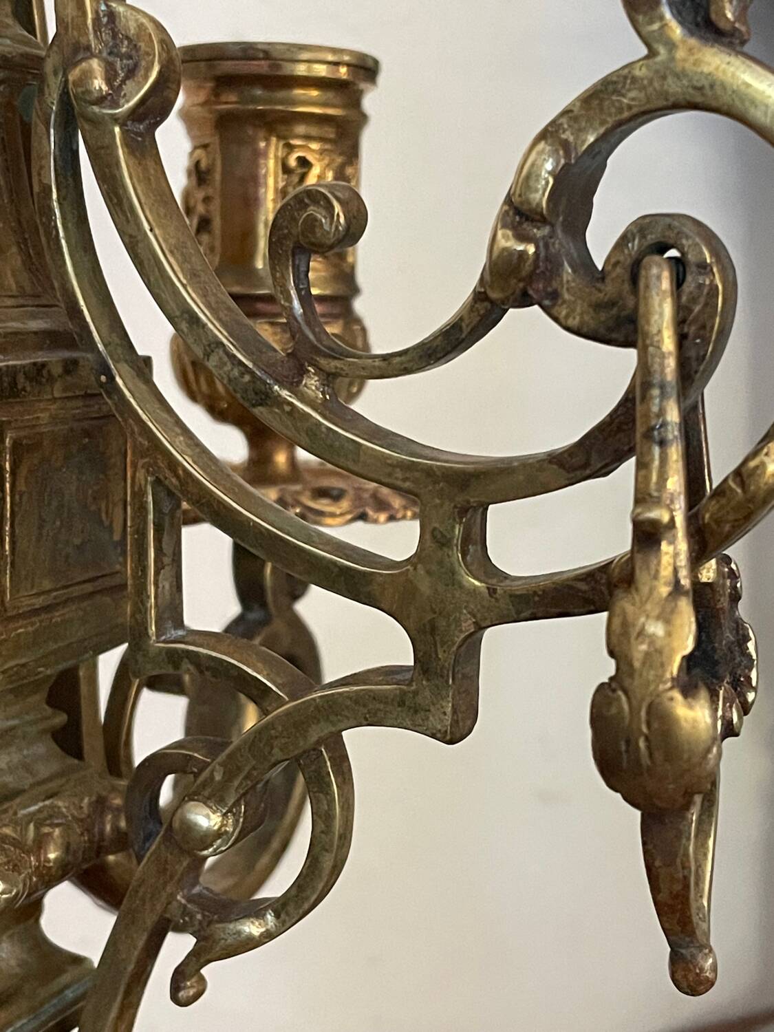 19th century gilded bronze candlestick