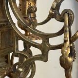 Chandelier en bronze doré xixème