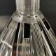 Art deco liqueur set, carafe & 6 glasses, cut double crystal, cubist decor, karl palda