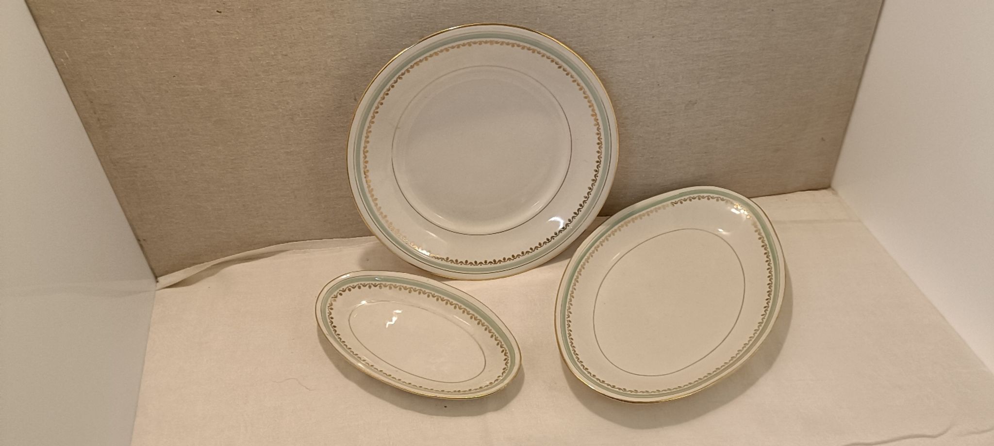 3 antique dishes SFP porcelain France