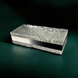 Willy Rizzo style ice effect Lucite vanity box, Italy, 1970s