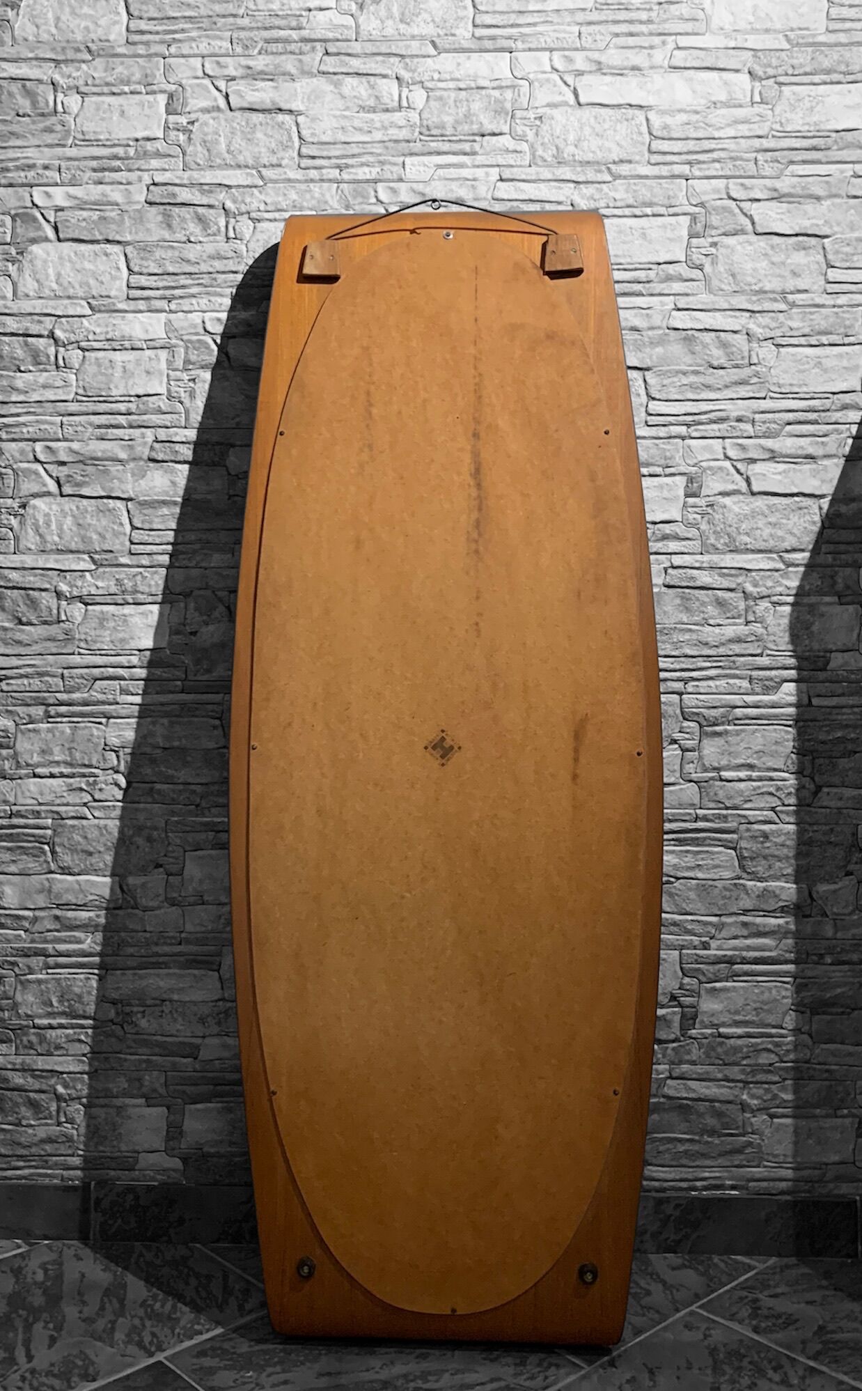 Campo & Graffi - teak vintage wall mirror - 60s mid century modern wood mirror made in italy