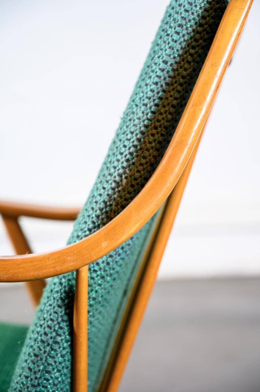 Vintage fan back armchair