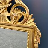 Antique Louis XVI style gilded mirror