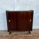 Furnished shoe cabinet with sliding doors