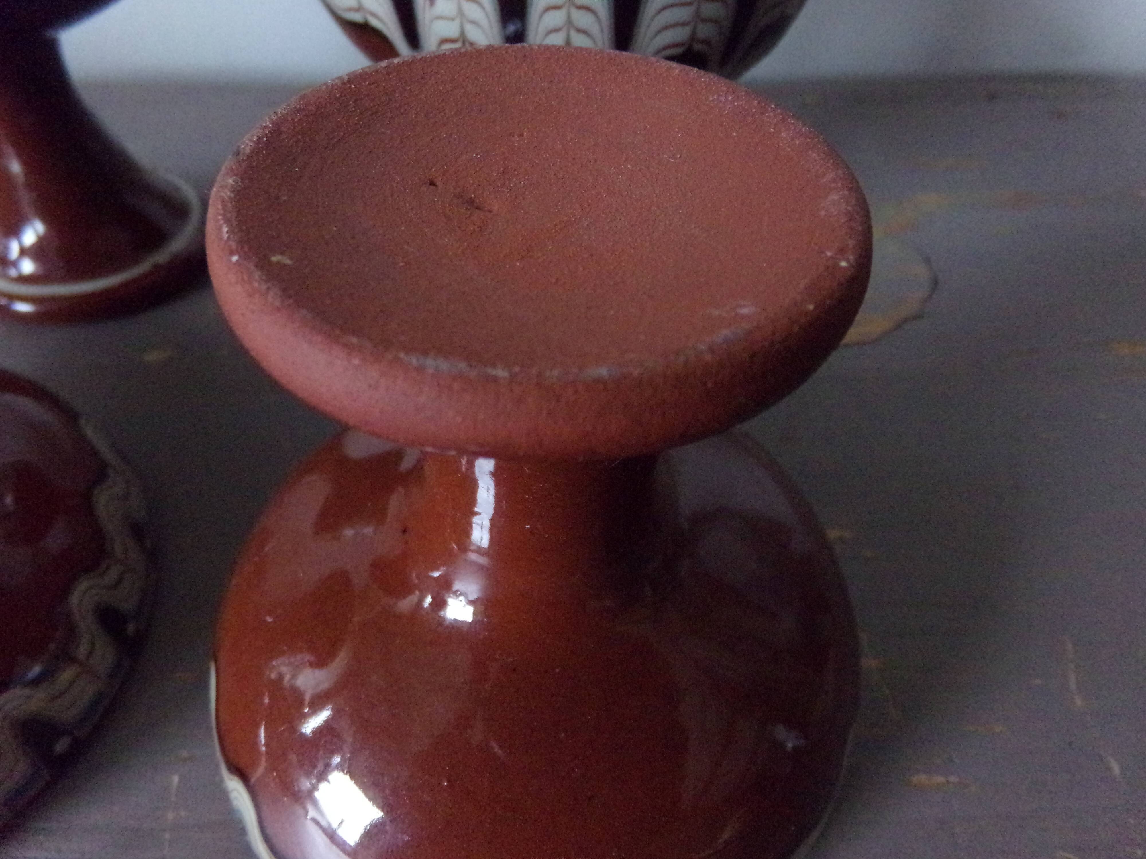 Vintage earthenware cups Bulgaria - Troyan