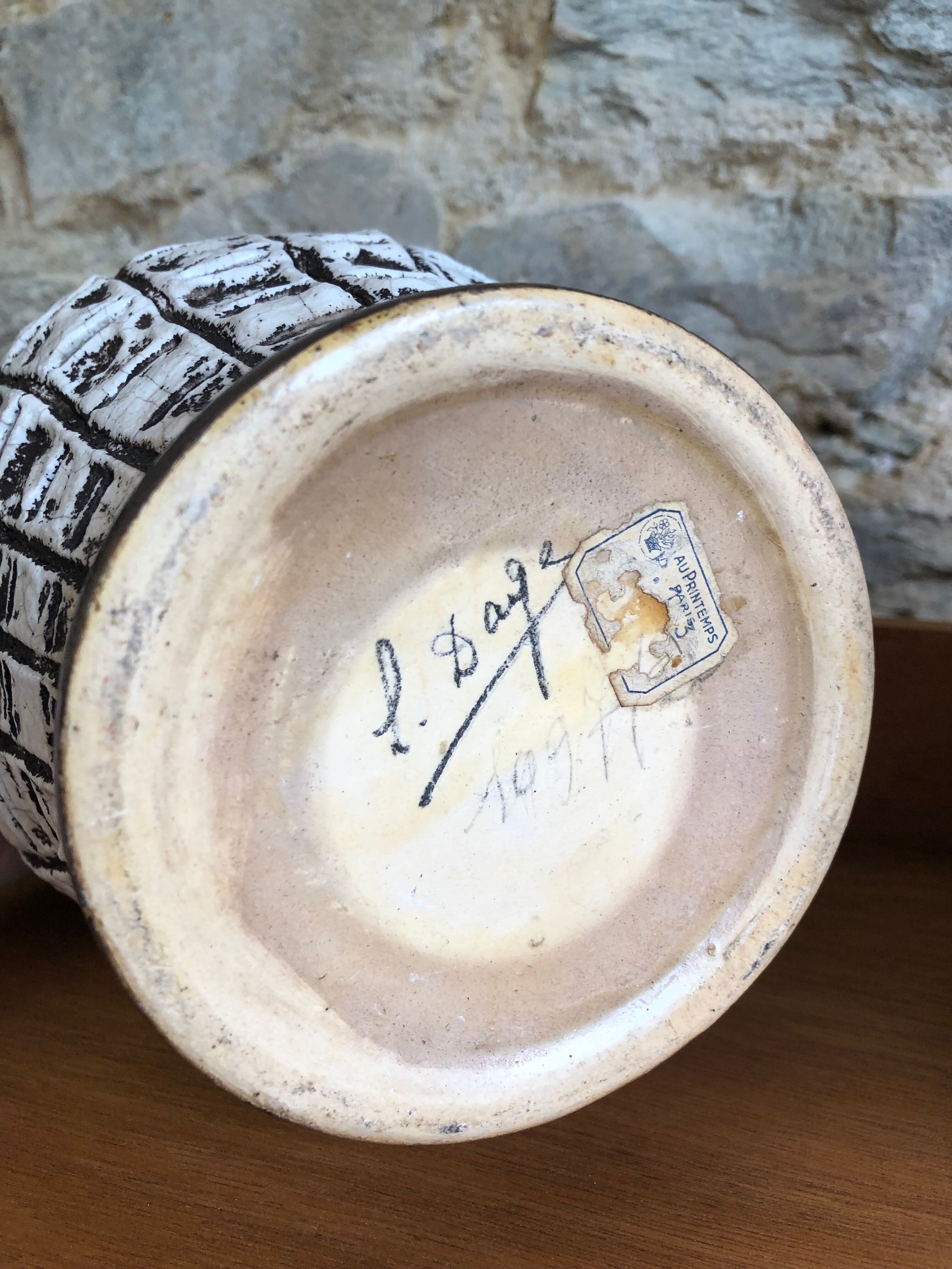 Ceramic vase duo by Louis Dage