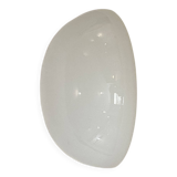 Wall light ceiling light half moon spherical 25 cm white opaline glass
