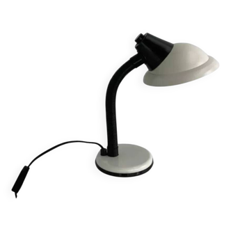 Lampe de bureau année 70 Aluminor gris