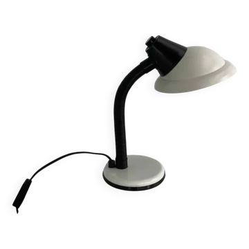 70s desk lamp in gray Aluminor