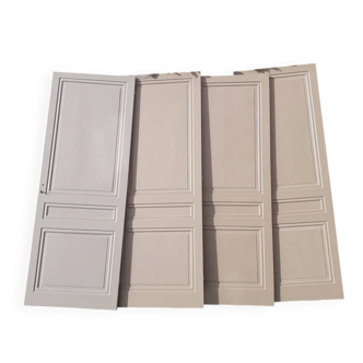 Set of 4 old solid wood interior doors