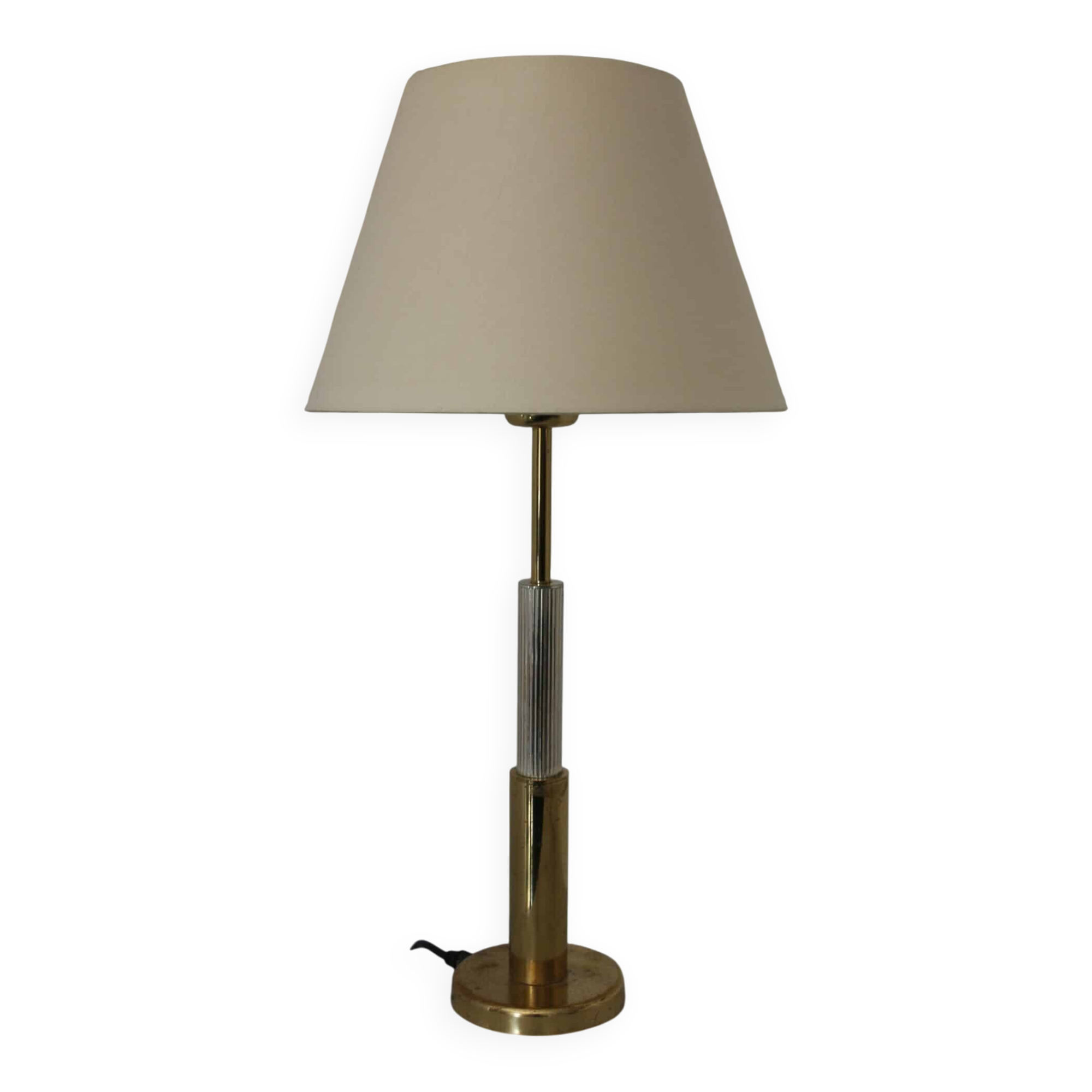 Vintage brass lamp, Deknudt, 1970s-80s