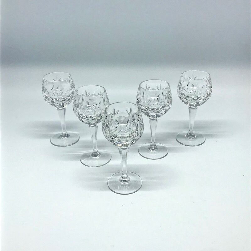 Cut crystal port glasses
