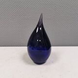 Handmade/mouth blown drop vase, Finland or Sweden 1970s