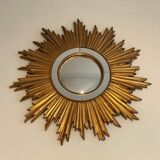Golden resin sun mirror