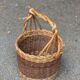 Vintage rattan and wicker basket