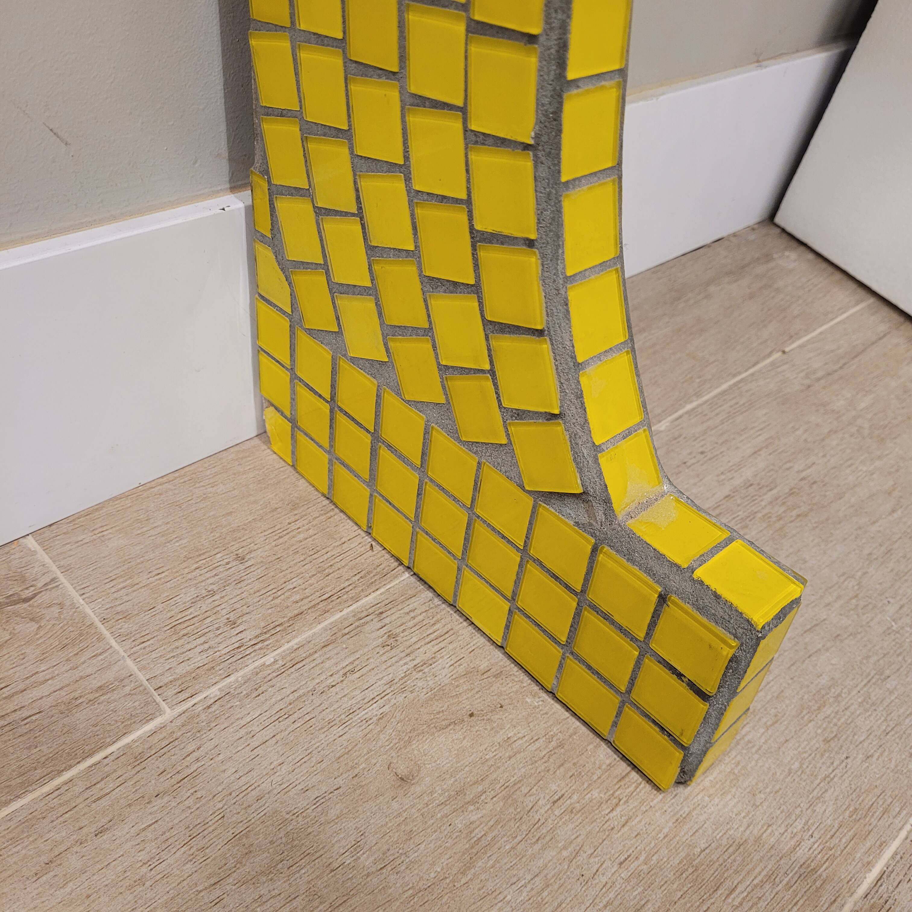 Pair of floating consoles, tesela mosaic, Art Decó, 50's – France