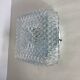 Wall light ceiling square glass minimalist porthole 1970 1980 seventies eighties LAMP-7311